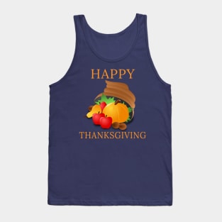 Happy Thanksgiving Turkey Day Cool Gratitude Gift Tank Top